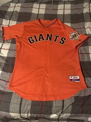 Majestic San Francisco Giants 2010-2013 Orange Alternate Jersey Size 48 (READ) • $100