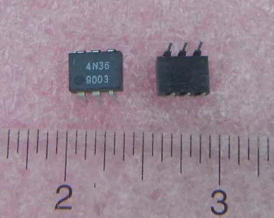 VISHAY TFK 4N36 Optocoupler Phototransistor Output 6-DIP Qty.10 • $9.99