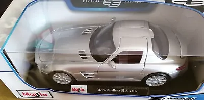 Mercedes Benz SLS AMG Hardtop Diecast Metal Model 1:18 Scale Maisto • $37.30