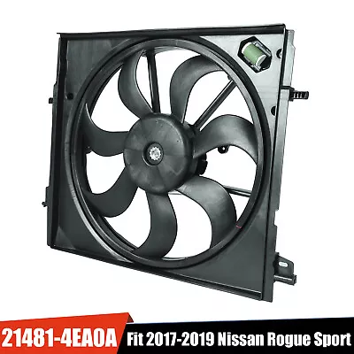 For Nissan Rogue Sport Radiator Cooling Fan Assembly 2.0L 2017 2018 2019 Black • $58.99