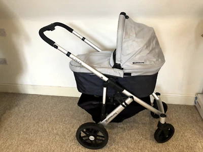 £130 • Buy Uppababy Vista Buggy Pram Travel System, Bassinet Stand, Buggy Board, Covers