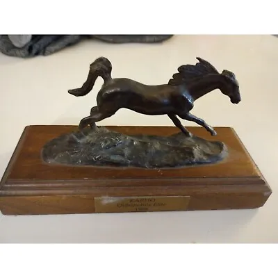 Vtg 1989 Bronze Horse Sculpture By Wally Shoop LE Of 300 Karho Oldsmobile Elite • $75