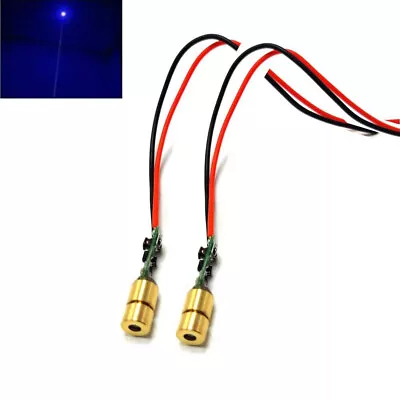 2pcs Blue Mini Dot 450nm 5mW Aiming Positioning Laser Diode Module • $36.13