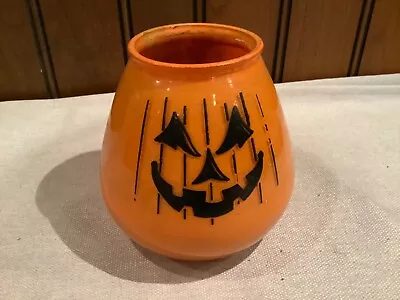 Vtg HOB GOBLIN LITE Pumpkin Jack O Lantern Candle Will & Baumer MCM Halloween • $25