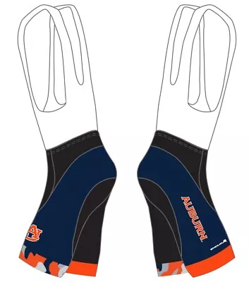 Auburn Tigers Cycling Bib Short - Medium - New - Endura FS260 • $22.99