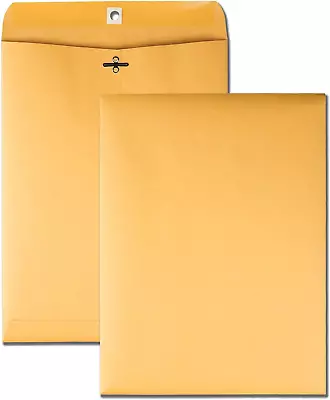 Quality Park Clasp Envelope 9 X 12 28lb Brown Kraft 100/Box 37898 • $32.97