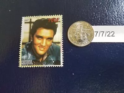 Elvis Presley American Actor Singer 2007 Republique De Djibouti Stamp (f) • $8.53