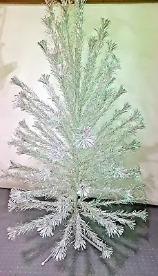 VINTAGE SPARKLER 7FT SILVER ALUMINUM POM CHRISTMAS TREE W/ BOX 98 BRANCH W Xtras • $699