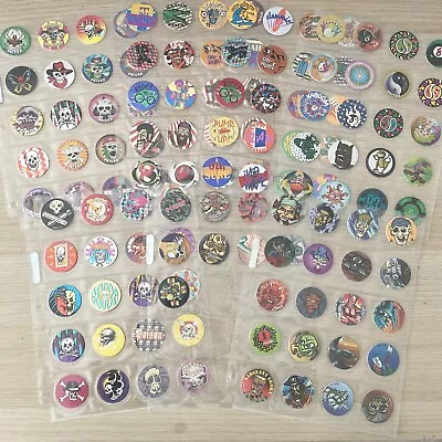 129x Mixed Tazos Pogs Rare Poison PIRATE Milk Caps The Game WCG 1995 • $89.95