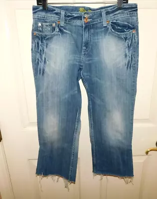 Miss Me Women's Size 31 Stonewash Cut-Off Cropped Distressed Jeans • $3.40