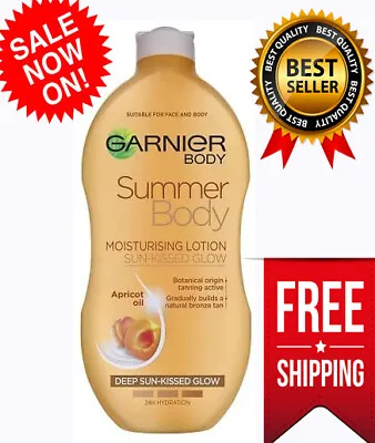 £6.79 • Buy Garnier Summer Body Dark Gradual Tan Moisturiser With Apricot Oil 400 Ml 