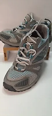 MONTRAIL Gray / Blue-Green Hiking Trail Running Walking Mens Shoes Size 9 • $16