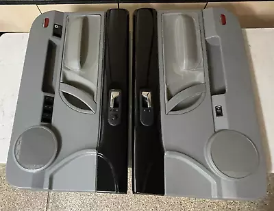 ⭐ 2003-2010 VW Volkswagen Beetle CONVERTIBLE Door Panels Black/Gray OEM • $1400