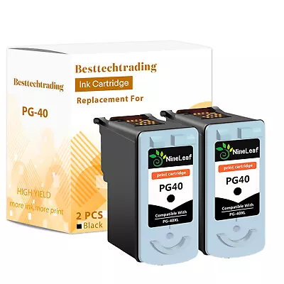 2PK PG-40 Ink Cartridge Replacement For Canon PIXMA MP180 MP210 MP450 MX310  • $28.59