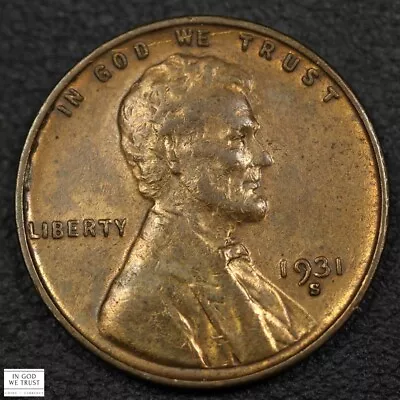 1931 S Lincoln Wheat Copper Cent 1C - Cleaned • $105