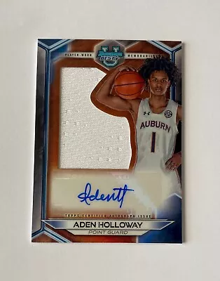 2023-24 Bowman Best U Aden Holloway Auto Jumbo Patch Auburn • $0.99