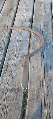 Old Vintage Primitive Hand Sickle Scythe Hay Grass Cutter Farm Tool • $14.95