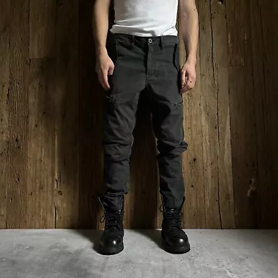 Men's G-Star RAW Nubes 3D Tapered Cargo Pants Black Size 31x32 • $65