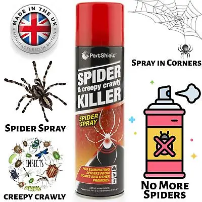 No More Spiders Spider & Creepy Crawly Insect Killer Spider Spray - 200ml • £5.39