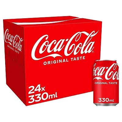 Coca Cola Original Coke Cans 24 X 330 Ml- Free And Fast Delivery  • £25.60