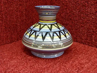 £40 • Buy Moorland Pottery Chelsea Works Geometric Design 5  Vase Trial Original Perfect