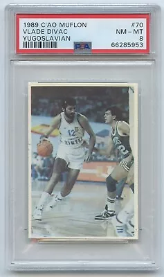 1989 Yugoslavian C'AO / Muflon #70 VLADE DIVAC   PSA 8 NM-MT • $275