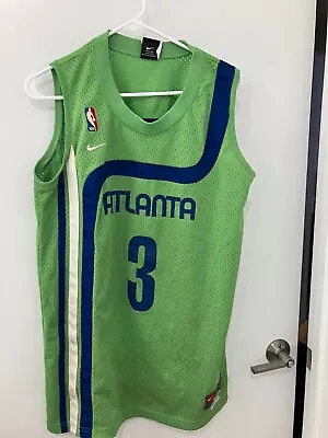 Vintage Atlanta Hawks Basketball Shareef Green Jersey  Nike Adult Medium • $27.32