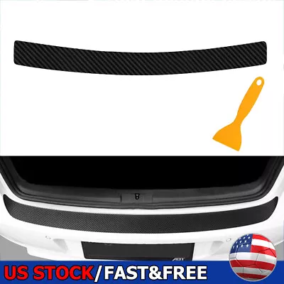 Sticker Rear Bumper Guard Sill Plate Trunk Protector Trim Cover Accessories • $8.99