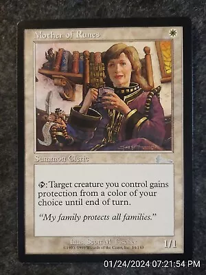 MTG Mother Of Runes  – Urza's Legacy Card # 14 NEVER PLAYED MINT+ (DS3D1C8) • $5.25