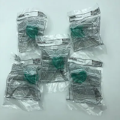 Lot Of 5 Philips 96004-N Newborn Soothie Pacifier Green 0-3 Months Hospital • $16.72