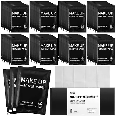 (50 Pack Box) Makeup Remover Wipes Gentle Individually Wrapped Make Up Remover • $24.99