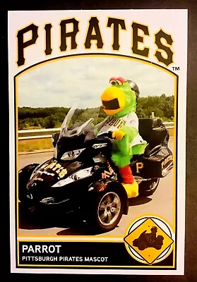 Pittsburgh Pirates PARROT MOTORCYCLE  Limited Regional Only Team Issued Postcard • $19.99