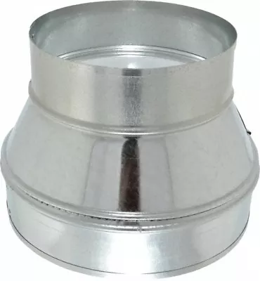 USA Made Galvanized Round Tapered Duct Reducer Without Crimp 8  Diam X 6  Diam • $30.09