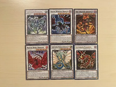 Signer Dragon Set Stardust Dragon Red Dragon Archfiend 6 Yugioh Cards • $14.95
