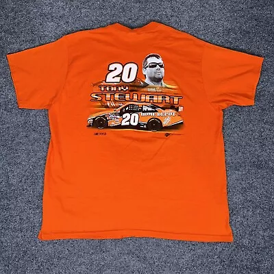 VTG Tony Stewart Home Depot #20 Nascar T-Shirt Mens XL Orange Winners Circle • $24.13