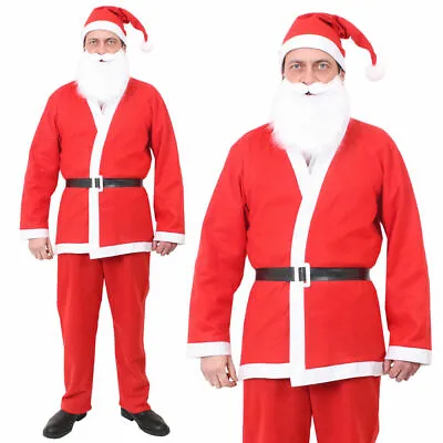 £7.49 • Buy Christmas Santa Claus Cosplay Costume Father Outfit Adult Fancy Dress Xmas Suit