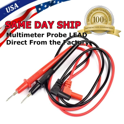 $4.75 • Buy Digital Multimeter Meter Universal Probe Wire Cable Test Leads High Quality