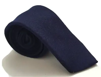 £59.99 • Buy Vintage Altea Milano 100% Wool Italian Tie Skinny Navy Blue