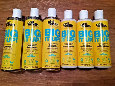 £6 • Buy 6 Bottles Of Phil Smith Big It Up Shampoo & Conditioners 300ml & 400ml