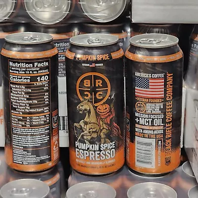 $52.99 • Buy Black Rifle Coffee PUMPKIN SPICE Espresso 15oz/12pk FULL CASES Fall Is Here! NEW