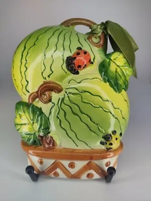 Vintage Kitchen Mid Century Ceramic Wall Hanging Melons With Basket  • $12.50