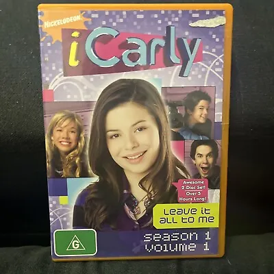 ICarly - Leave It All To Me Season 1 Volume 1 DVD - Free Post • £7.44