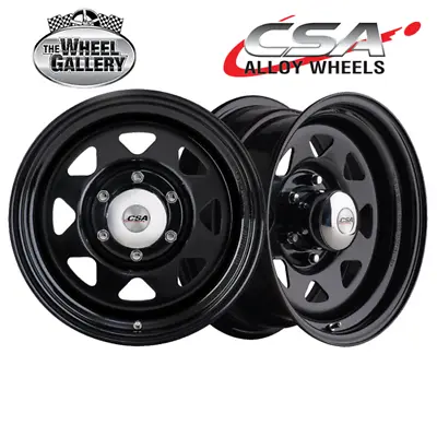 CSA Ranger Steel 16x6 6/139.7 0P Black Set Of Steel Wheel Wheels • $436