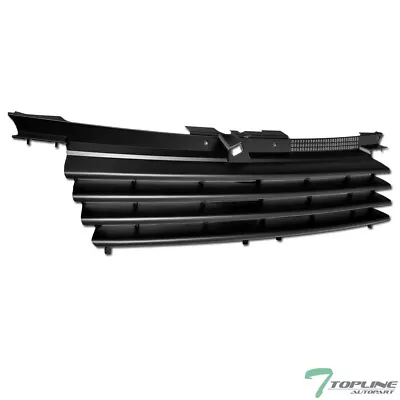 Topline For 1999-2005 Jetta Mk4 Horizontal Front Hood Bumper Grille - Matte Blk • $33