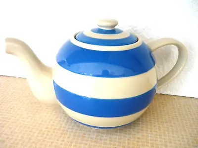 £89.99 • Buy Tg Green Blue & White Cornishware Very Large 2.1/4 Pint Teapot Unused
