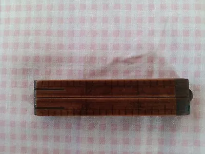 Antique 12   Wood/Metal Folding Ruler • $12