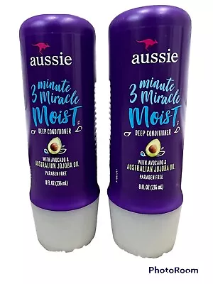 2 Pack Aussie 3 Minute Miracle Deep Conditioner 8 Oz (each) • $14.99