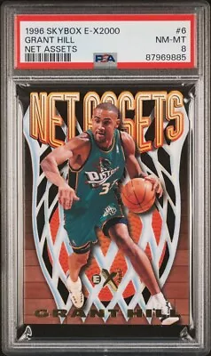 1996 Skybox E-X2000 #6 Grant Hill Net Assets PSA 8 • $2.25