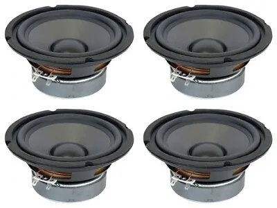 NEW (4) 6.5  Woofer Replacement Speakers.Home Audio.6-1/2 .8ohm.sixhalf Inch.lot • $89