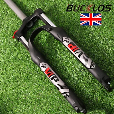 BUCKLOS 26/27.5/29  MTB Bike Forks 100mm Travel Suspension Fork Disc Brak 9mmQR • £55